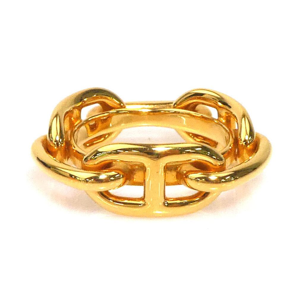 Hermes HERMES Scarf Ring Chaine d'Ancre Metal Gold Women's e62273a